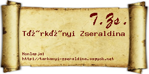 Tárkányi Zseraldina névjegykártya